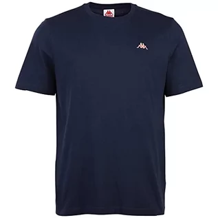 Koszulki męskie - Kappa Męski T-shirt, Regular Fit, Dress Blues, S - grafika 1