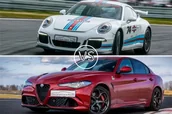 Czasopisma - Alfa Romeo Giulia Quadrifoglio vs. Porsche 911 GT3 (997) spec. GT3 - Tor Poznań, Tor Śląsk - miniaturka - grafika 1