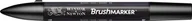 Kredki, ołówki, pastele i pisaki - Winsor&Newton Colart International S.A. BrushMarker, Black - miniaturka - grafika 1