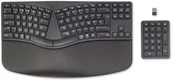 Klawiatury - HP 960 Ergonomic Wireless Keyboard do domu RF Wireless + Bluetooth AZERTY czarny belgijski 7E755AA#AC0 - miniaturka - grafika 1