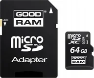 Karty pamięci - Goodram Karta Pamięci 64 Gb Micro Sdhc + Adapter Sd 10Class - miniaturka - grafika 1