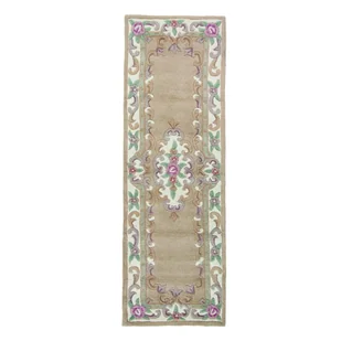 Beżowy wełniany chodnik FlairRug Aubusson, 67x210 cm - Dywany - miniaturka - grafika 1