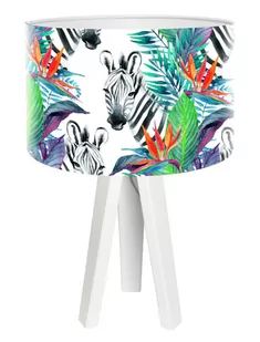 Macodesign Lampa biurkowa Zebra tropiku mini-foto-414w, 60 W - Lampy stojące - miniaturka - grafika 1