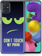 Etui i futerały do telefonów - Etui na telefon komórkowy Samsung Galaxy Protective Case Cover Bumper Case Shell Ultra Thin, Model: Samsung Galaxy A21s, Wybierz wzór: Dont Touch My Phone Green Blue - miniaturka - grafika 1