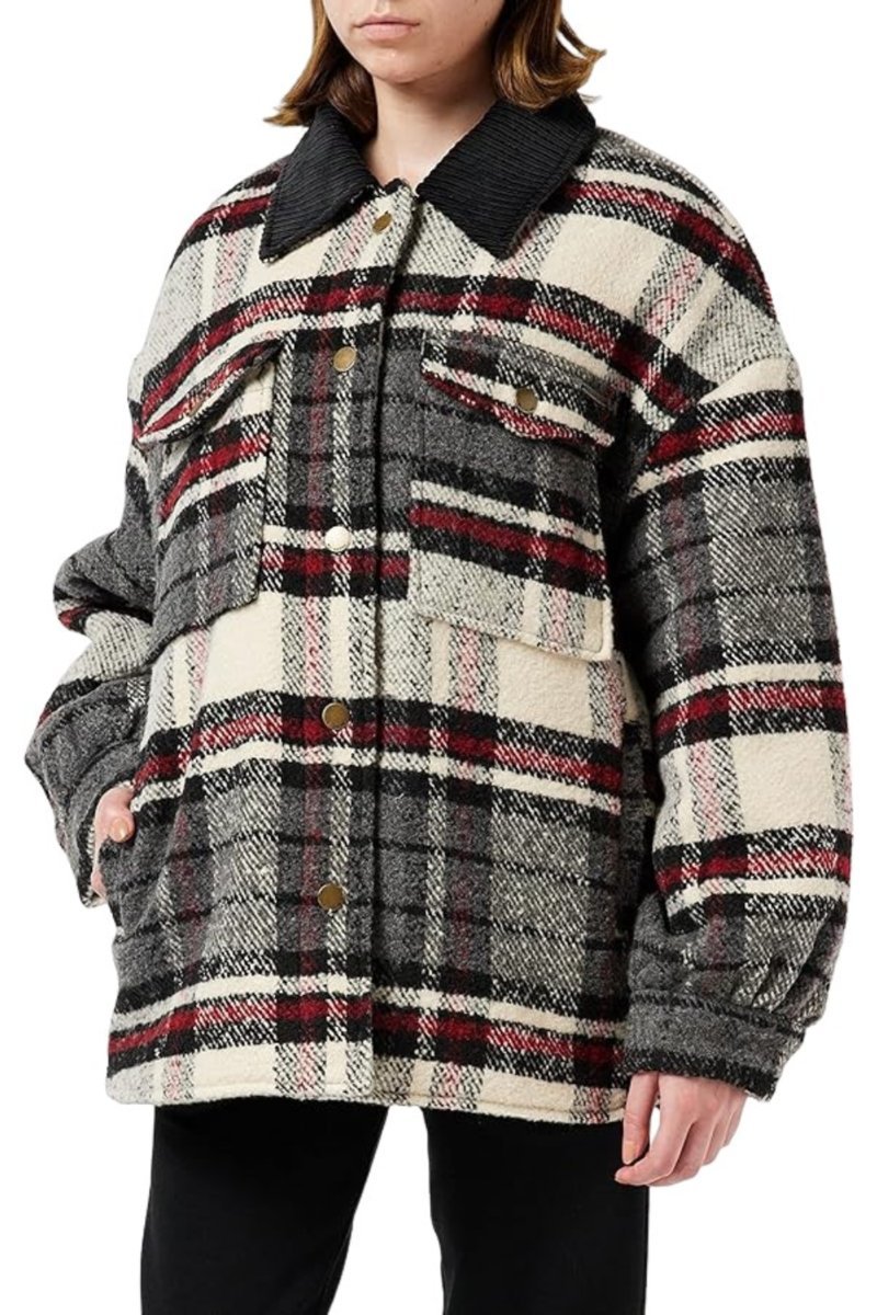 Kurtka damska Billabong Lucky Girl przejściowa w kratę-XS