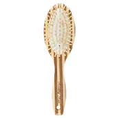 Szczotki i grzebienie do włosów - Olivia Garden Healthy Hair HH3 Large Ionic Oval, duża, owalna Szczotka do włosów bambusowa do masażu skóry głowy - miniaturka - grafika 1