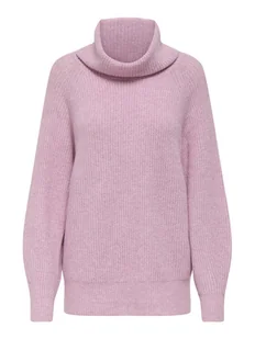 ONLY Golf Whitney 15353187 Różowy Oversize - Swetry damskie - miniaturka - grafika 1