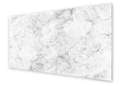 Dekoracje domu - Panel kuchenny HOMEPRINT Biały marmur dekoracyjny 100x50 cm - miniaturka - grafika 1