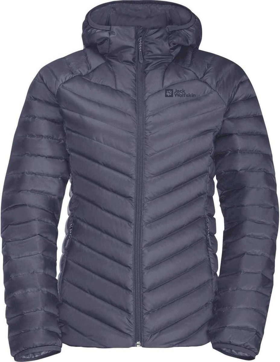 Damska Kurtka Puchowa Jack Wolfskin Passamani Down Hoody - Dolphin - M