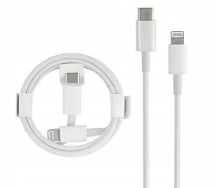 Kabel USB typ C - Apple Lightning 1m USB-C Szybkie Ładowanie IPhona 100cm - Kable USB - miniaturka - grafika 1