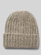 Czapki damskie - Czapka beanie z prążkowanej dzianiny model ‘PYRON’ - miniaturka - grafika 1