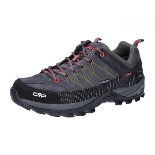 CMP Rigel Low Trekking Shoes WP, Walking Shoe Mężczyźni, Tytan-Chili, 39 EU, Tytan Chili, 39 EU