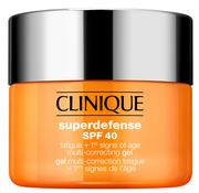 Kremy do twarzy - Clinique Superdefense SPF 40 fatigue + 1st signs of age multi-correcting gel - miniaturka - grafika 1