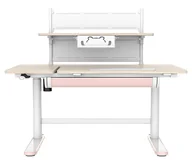 Biurka - Elior Różowe biurko dla dzieci elektryczne z nadstawką B4-Z37 - miniaturka - grafika 1