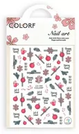 Ozdoby do paznokci - Allepaznokcie Naklejki do paznokci cienkie samoprzylepne świąteczne Colorf CA-720 - miniaturka - grafika 1
