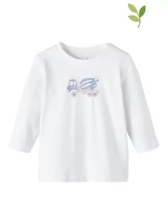 Kaftaniki dla niemowląt - Name it Koszulka "Dobbie" w kolorze białym - grafika 1