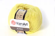 Pasmanteria - Włóczka YARNART JEANS 67 żółty jasny - miniaturka - grafika 1