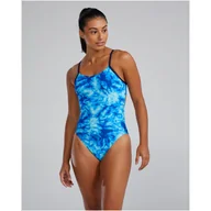 Stroje kąpielowe - Strój pływacki damski TYR Cutoutfit Swimsuit - Azultec - miniaturka - grafika 1