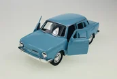 Samochody i pojazdy dla dzieci - WELLY SKODA 100 NIEBIESKI 1:34 SAMOCHÓD NOWY METALOWY MODEL - miniaturka - grafika 1