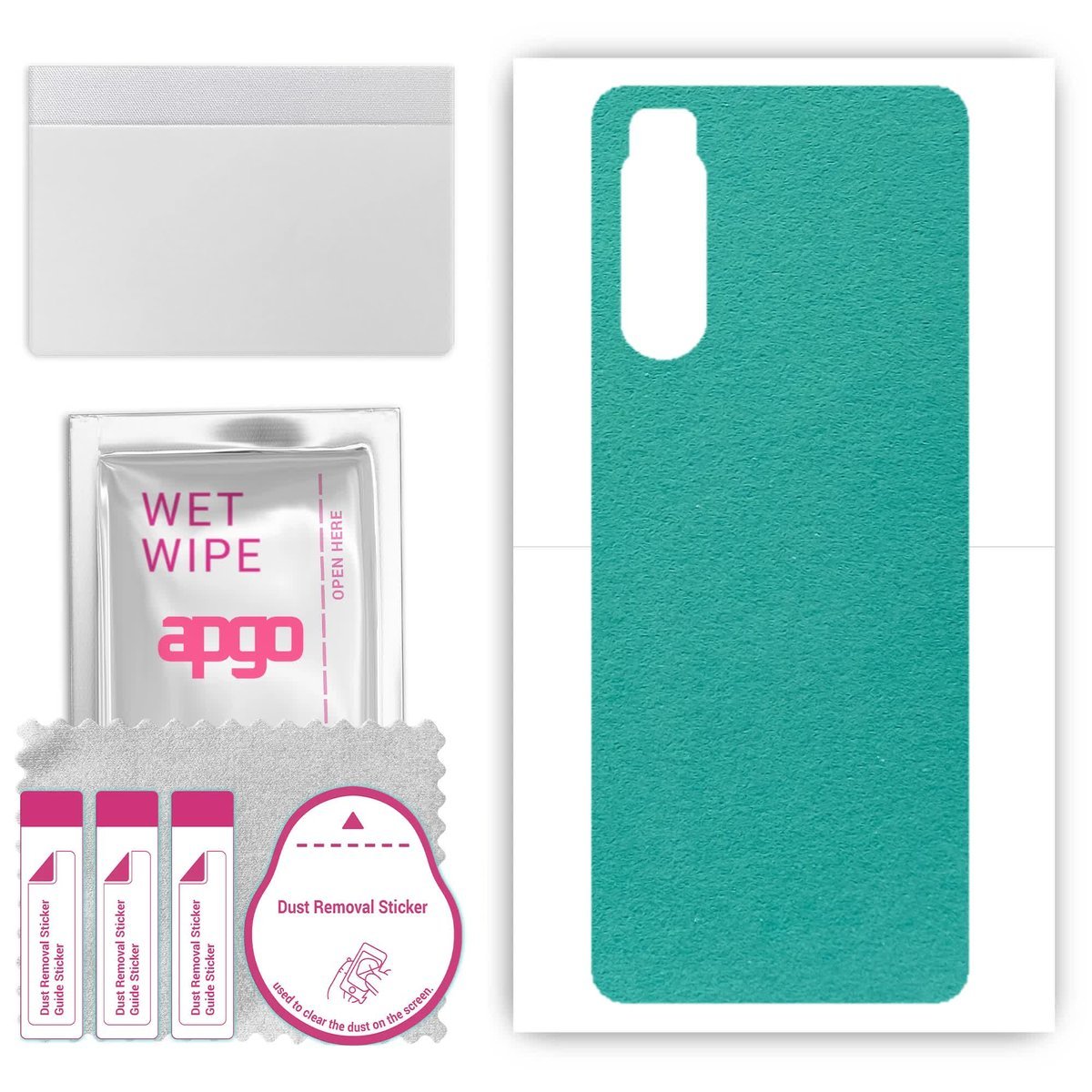 Folia naklejka skórka strukturalna na TYŁ Zamsz do Sony Xperia 5 II - Zamsz Miętowy - apgo SKINS