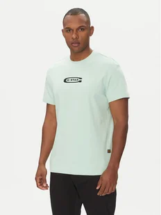 G-Star Raw T-Shirt Old Skool D25967-C812 Zielony Regular Fit - Koszulki męskie - miniaturka - grafika 1