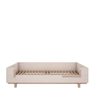 Łóżko basic białe 90x200 cm - Komody dla dzieci - miniaturka - grafika 1