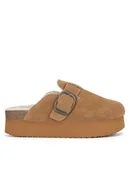 Klapki i japonki damskie - Badura Klapki TS6207-02 Brązowy - miniaturka - grafika 1