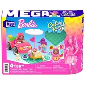 Klocki - Klocki plastikowe Barbie Color Reveal Kabriolecik Wycieczka HKF90 - miniaturka - grafika 1
