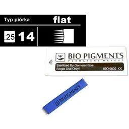 Piórko Flat 14/025 do microbladingu, tatuażu - Pozostałe akcesoria kosmetyczne - miniaturka - grafika 1