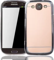 Etui i futerały do telefonów - Etui na telefon komórkowy Samsung Galaxy S3 / S3 NEO Mirror Soft Case Protective Cover Rose Gold - miniaturka - grafika 1