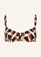 Stroje kąpielowe - Seafolly Góra Od Bikini Z Fiszbinami Secret Garden schwarz - miniaturka - grafika 1