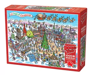 Puzzle, 12 dni świąt Bożego Narodzenia, 1000 el. - Puzzle - miniaturka - grafika 1