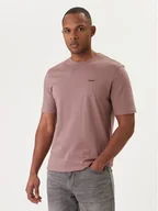 Koszulki męskie - HUGO T-Shirt Dero222 50466158 Beżowy Regular Fit - miniaturka - grafika 1