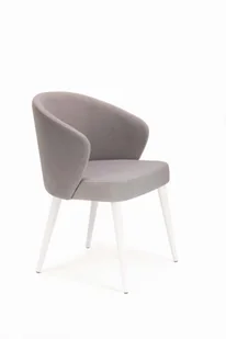 Mirek 5 krzesło tapicerowane tkanina do wyboru nogi białe - Krzesła - miniaturka - grafika 1