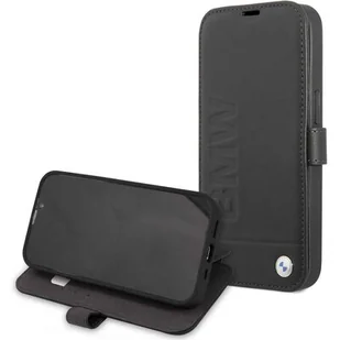 BMW Etui BMFLBKP13LSLLBK iPhone 13 Pro /13 6,1" czarny/black book Signature BMW000415-0 - Etui i futerały do telefonów - miniaturka - grafika 1