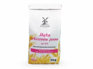 Mąka orkiszowa jasna typ 650 5 kg KOPYTOWA >>dostawa już od 6 zł, zapraszamy!<< - Mąka - miniaturka - grafika 1