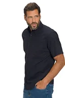 Koszule męskie - JP 1880 Męska koszula lniana, 1/2, MF, BD Shirt, granatowa, L - miniaturka - grafika 1