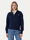 Bluzy damskie - Tommy Hilfiger Bluza Script WW0WW45742 Granatowy Regular Fit - miniaturka - grafika 1