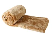 Koce - Koc Elway 160x210 tłoczony beżowy - miniaturka - grafika 1