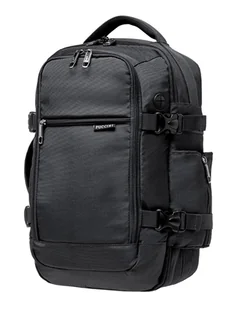 Czarny plecak Puccini 3w1 do samolotu Ryanair WizzAir Rfid EasyPack - Plecaki - miniaturka - grafika 1