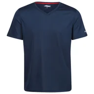 Koszulki sportowe męskie - Koszulka męska Regatta Fingal V-Neck Rozmiar: XL / Kolor: niebieski - miniaturka - grafika 1