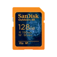 Karty pamięci - SanDisk Outdoors 4K SDXC UHS-I Card - 128GB Single Pack - SDSDXWA-128G-GN6VN - miniaturka - grafika 1