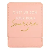 Lusterka do makijażu - DRAEGER Paris | Lustro kieszonkowe to dobry dzień na uśmiech z różowym etui | Kwadratowe lusterko do makijażu do zabrania wszędzie | Idealny dom i podróże | 9 x 7 cm | Spersonalizowany prezent - miniaturka - grafika 1