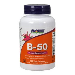 Now Foods NOW B-50 100vegcaps - Witaminy i minerały - miniaturka - grafika 1