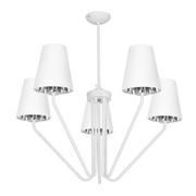 Lampy sufitowe - Milagro Żyrandol Victoria 5 Biały MLP4918 - MLP4918 - miniaturka - grafika 1