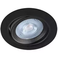 Lampy sufitowe - Ideus MONI LED C 5W 3000K BLACK 3709 lampa podtynkowa wpuszczana czarna - miniaturka - grafika 1