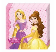 Urodziny dziecka - PROCOS Serwetki urodzinowe Princess Księżniczka 33 cm 20 szt uniwersalny - miniaturka - grafika 1
