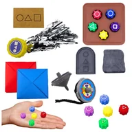 Gry planszowe - Zestaw 5 gier Squid Game Leantoys - gra - miniaturka - grafika 1
