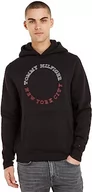 Bluzy męskie - Tommy Hilfiger Męska bluza z kapturem Monotype Roundall, Czarny, XL - miniaturka - grafika 1