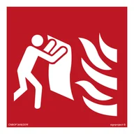 Systemy ekspozycyjne i znaki informacyjne - BF016 KOC GAŚNICZY, FN - FOLIA SAMOPRZYLEPNA; (350X350MM) - miniaturka - grafika 1